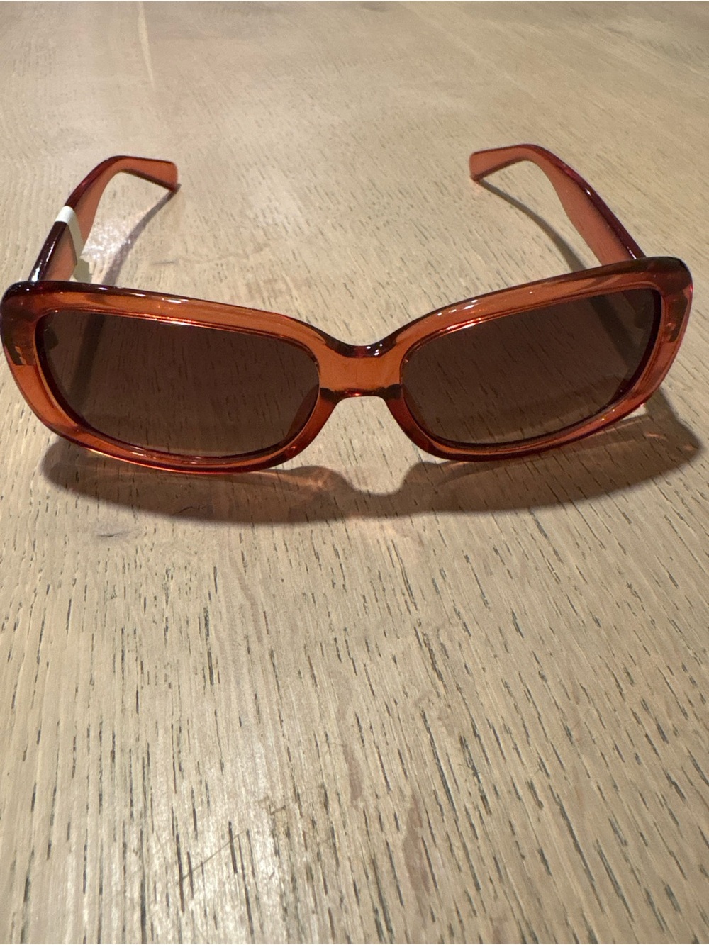 Eddie Bauer Orange Tinted Rectangle Sunglasses